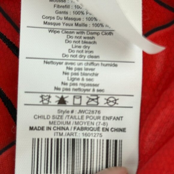 Spiderman Halloween Costume Boys Medium Red Blue - Picture 3 of 12